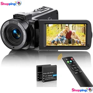 Caméra Vidéo Full HD 1080P avec Fonction Webcam, Capturez et partagez vos souvenirs en haute définition - Shopping'O - photo 1