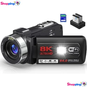 Caméscope 8K 64MP, Capturez vos moments les plus précieux en qualité ultra HD - Shopping'O - photo 1