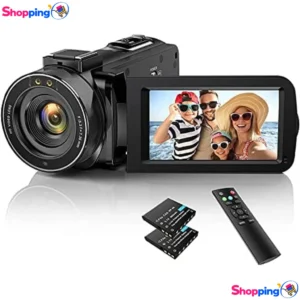 Caméscope de Caméra Vidéo Full HD 1080P, Capturez et enregistrez vos moments inoubliables - Shopping'O - photo 1
