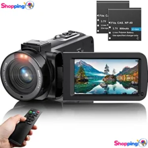 Caméscope FHD 1080P & Zoom Numérique 16X, Capturez vos moments les plus précieux en haute qualité - Shopping'O - photo 1