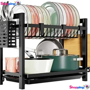 Égouttoir à vaisselle en acier inoxydable, Organisez votre cuisine avec style - Shopping'O - photo 1