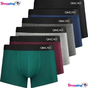 Ensemble de 6 boxers homme QINCAO, Confort et style au quotidien - Shopping'O - photo 1