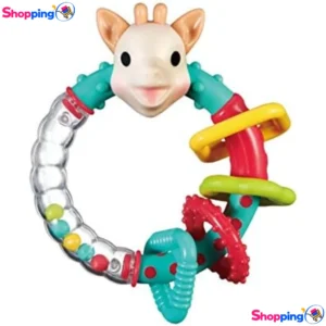 Hochet et anneau de dentition pour bébé, Découvrez un jouet coloré et ludique pour soulager les gencives de bébé - Shopping'O - photo 1