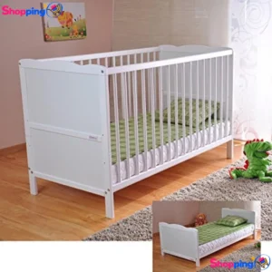Lit bébé évolutif en lit enfant, Transformez la chambre de votre bébé en un espace sécurisé et évolutif - Shopping'O - photo 1