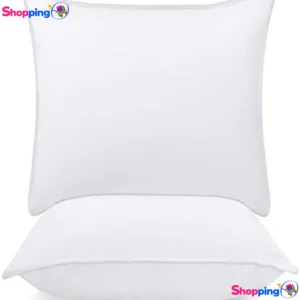 Lot de 2 oreillers blancs 60x60 cm, Découvrez le confort ultime pour des nuits paisibles - Shopping'O - photo 1