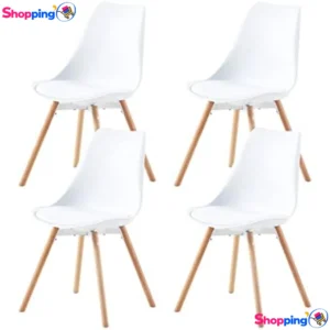 Lot de 4 chaises de salle à manger ergonomiques, Confort, stabilité et design scandinave pour votre intérieur - Shopping'O - photo 1