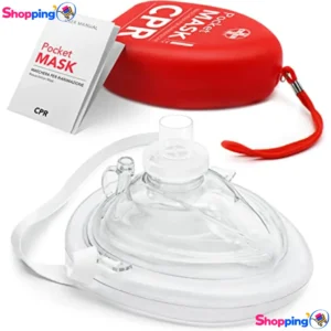 Masque de poche pour premiers secours, Protégez-vous et protégez les autres en cas d'urgence - Shopping'O - photo 1