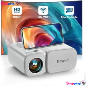 Projecteur Jimveo C11 - Mini projecteur Wi-Fi Full HD 1080P, Plongez dans une expérience cinématographique immersive chez vous ! - Shopping'O - photo 1