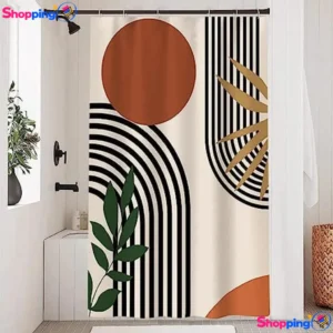 Rideau de Douche Abstrait Boho, Donnez une touche artistique à votre salle de bain ! - Shopping'O - photo 1